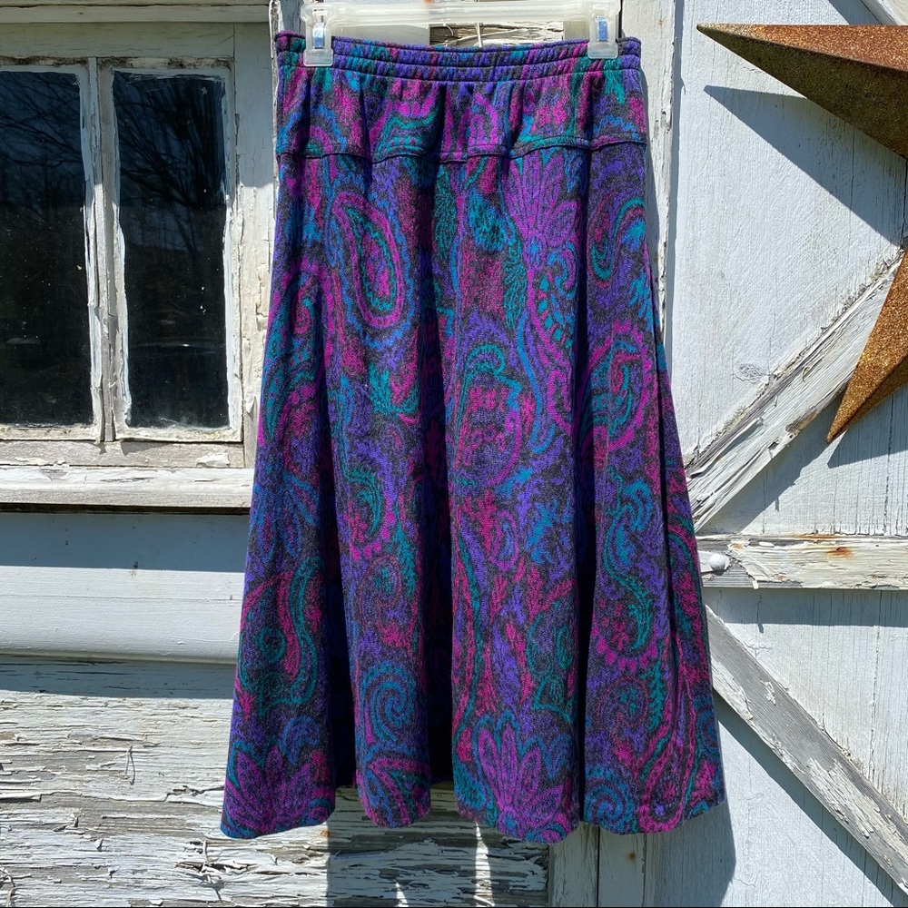 psychedelic vintage 60s skirt